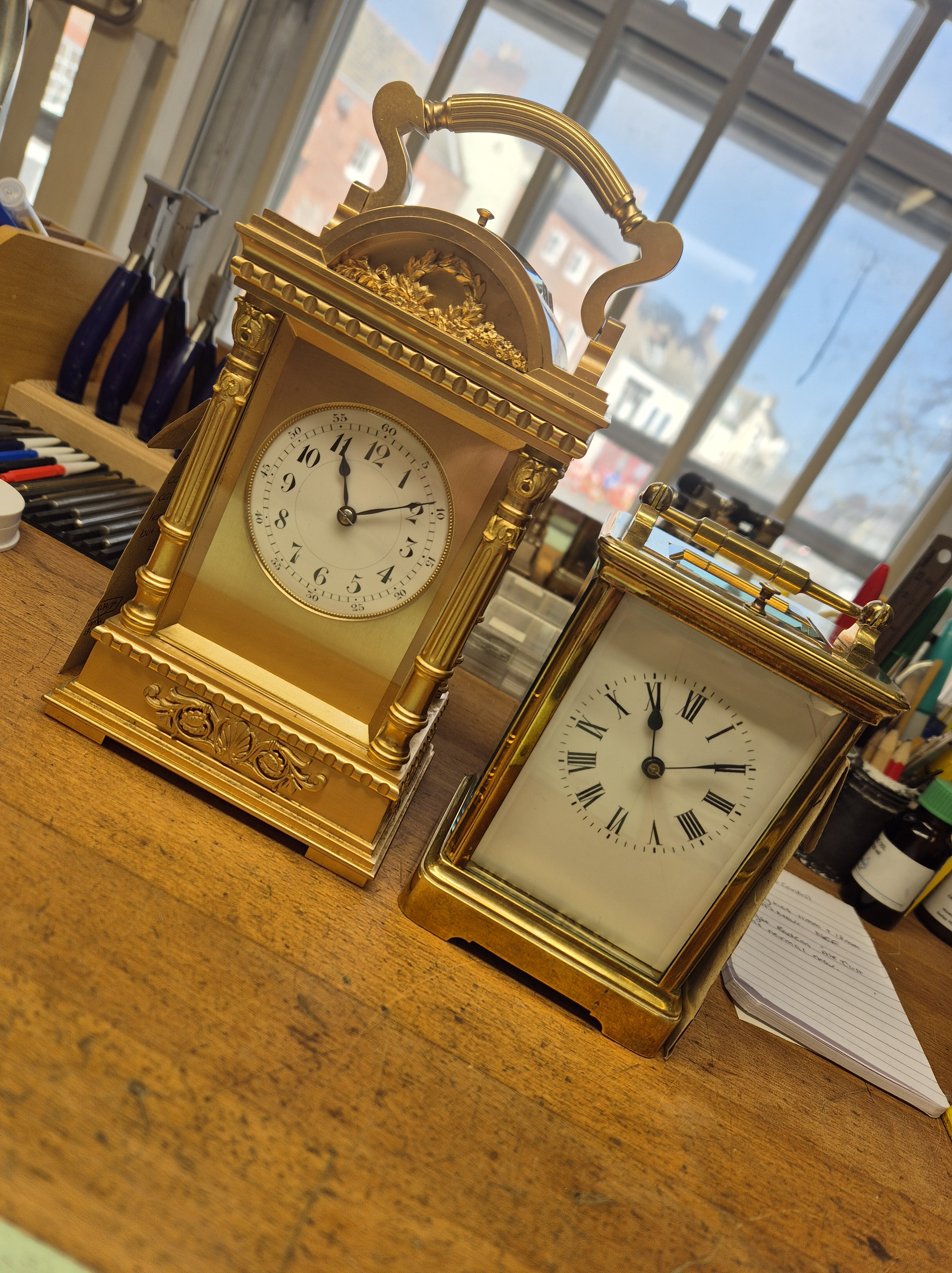 Two Carriage Clocks