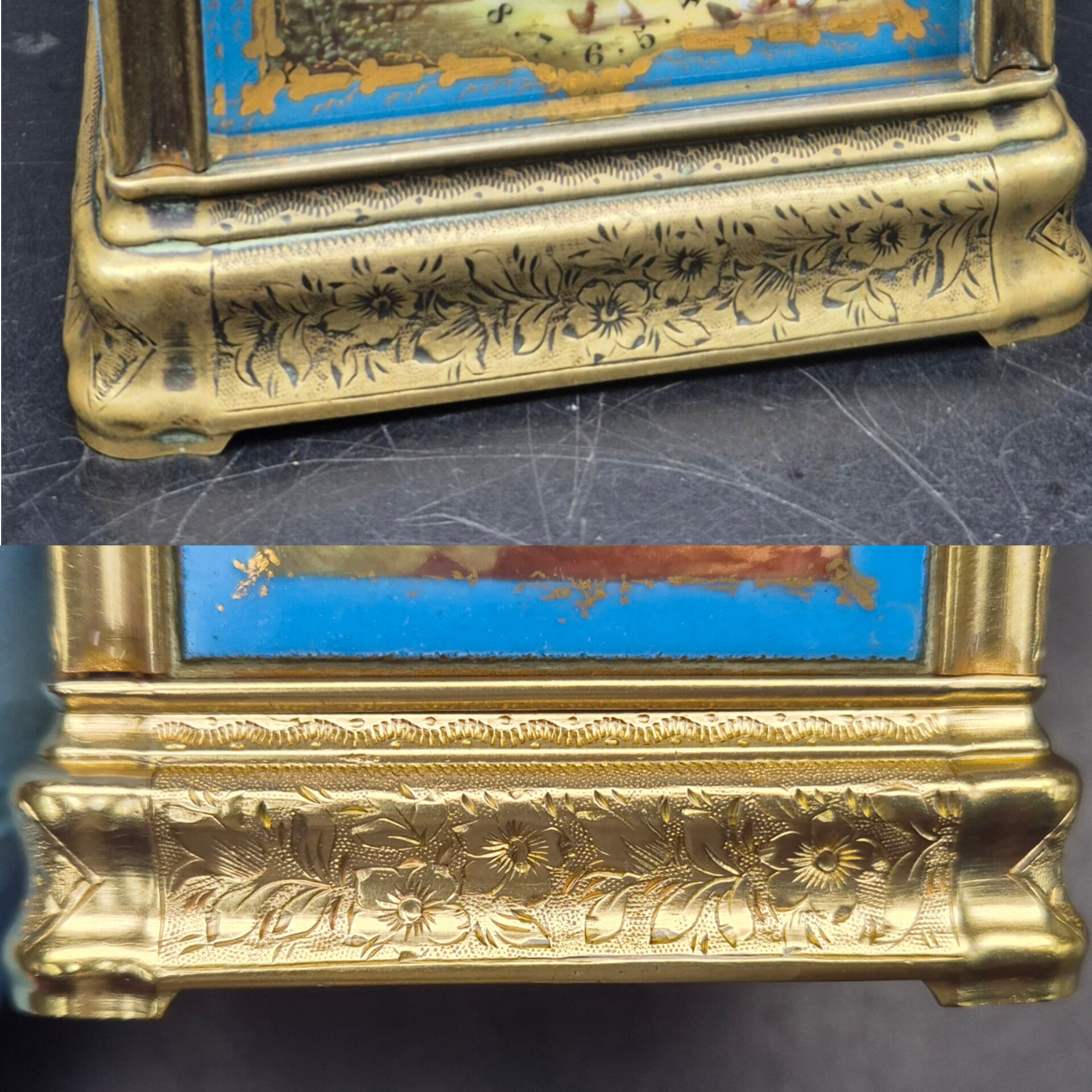 Drocourt Carriage with Painted Dial